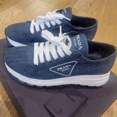 prada sneakers 2020|prada denim sneakers.